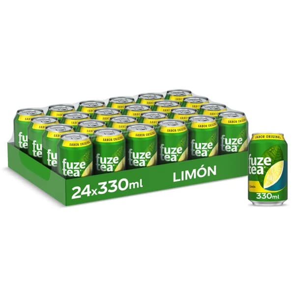Refresco de té limón sabor original Fuze tea pack 24 x 33 cl - 7.92 l - Imagen del producto en Findit