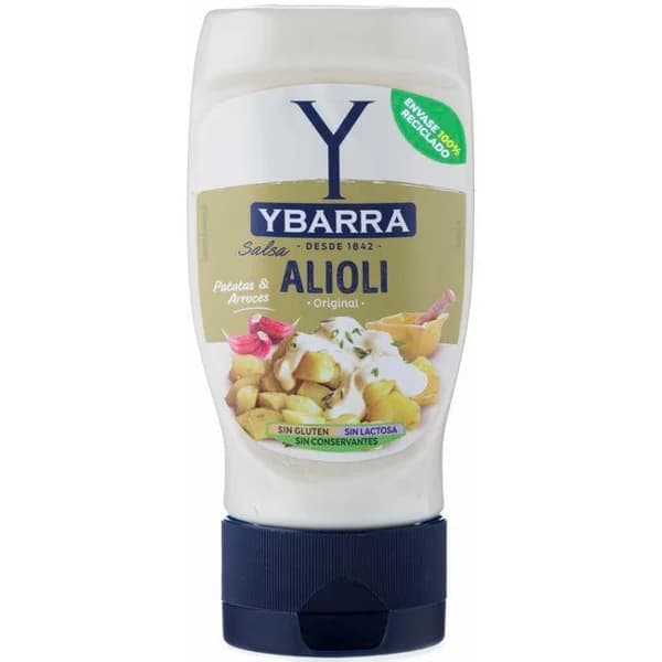Salsa alioli YBARRA, bocabajo 250 ml - 0.25 l - Imagen del producto en Findit