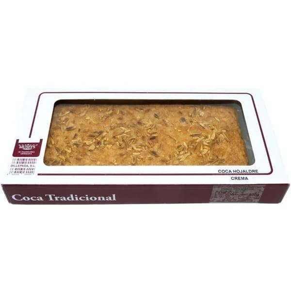 Coca hojaldre de crema MUSFI'S, caja 500 g - 0.5 kg - Imagen del producto en Findit