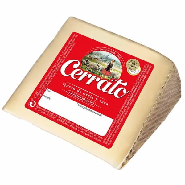 Queso mezcla semicurado CERRATO, cuña 225 g - 0.2 kg - Imagen del producto en Findit