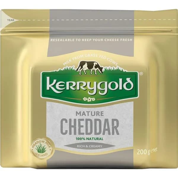 Queso Cheddar Mature barra KERRYGOLD, pieza 200 g - 0.2 kg - Imagen del producto en Findit