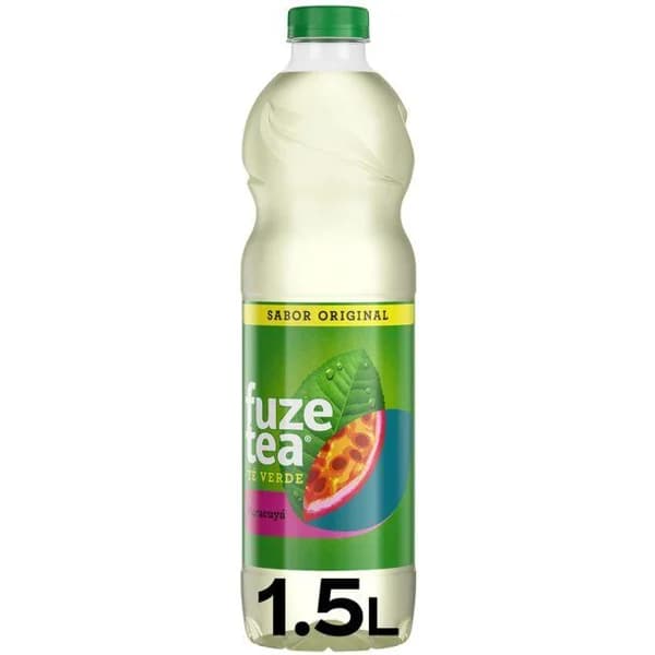 Refresco de té verde con maracuyá FUZE TEA, botella 1,5 litros - 1.5 l - Imagen del producto en Findit