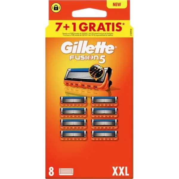 Cargador de afeitar GILLETTE FUSION 5, pack 7+1 ud - 1 ud - Imagen del producto en Findit