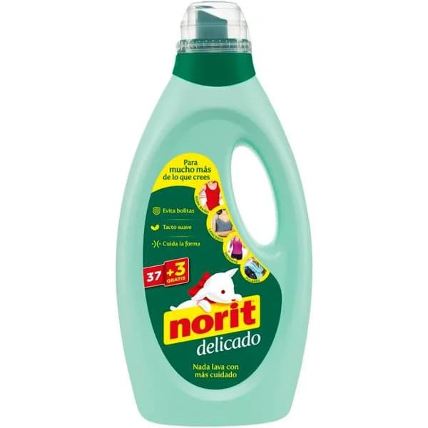 Detergente delicado máquina NORIT, garrafa 1.215+90 ml - 0.09 l - Imagen del producto en Findit