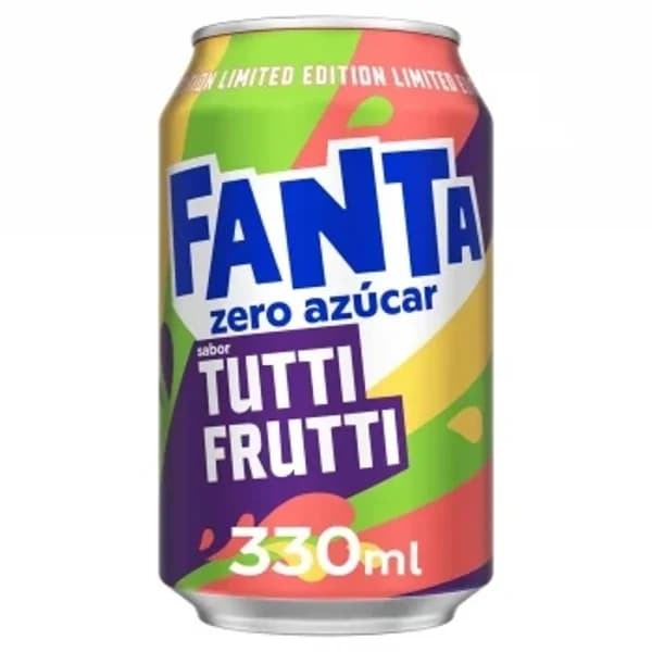 Fanta de tutti frutti Zero lata 33 cl. - 0.33 l - Imagen del producto en Findit
