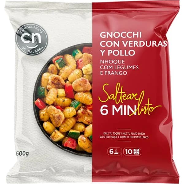 Gnocchi Con Verduras y Pollo - 0.6 kg - Imagen del producto en Findit