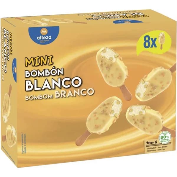 Helado Bombon Mini Blanco Almendrado - 0.38 l - Imagen del producto en Findit