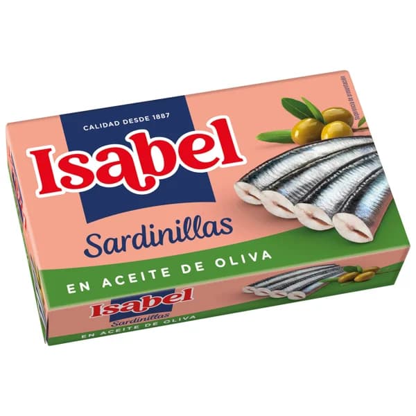 ISABEL Sardinillas en aceite de oliva lata de 57 g. - 0.06 kg - Imagen del producto en Findit