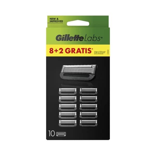GILLETTE Labs Racambios para máquinas de afeitar 10 uds. - 1 ud - Imagen del producto en Findit