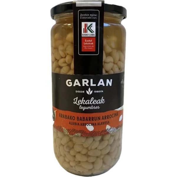 Alubia arrocina precocinada EUSKO LABEL GARLAN, frasco 510 g - 0.51 kg - Imagen del producto en Findit
