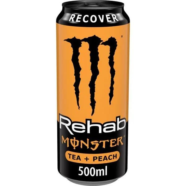Bebida energética Rehab melocotón MONSTER, lata 50 cl - 0.5 l - Imagen del producto en Findit
