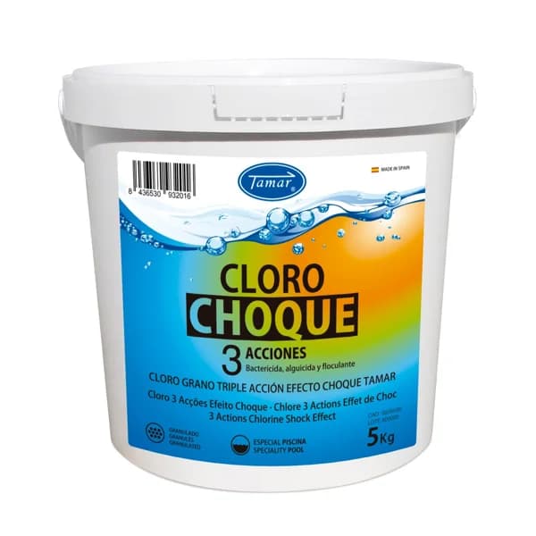 Cloro Choque 3 Acciones Piscinas 5KG - 5 kg - Imagen del producto en Findit