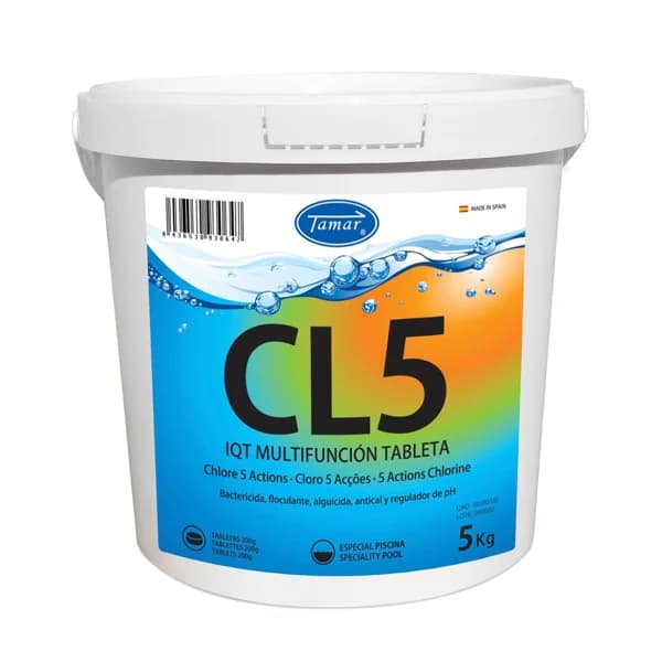 Cloro 5 Acciones Piscinas 5KG - 5 kg - Imagen del producto en Findit