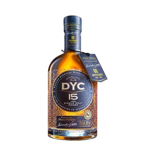 DYC Whisky single malt nacional 15 años botella 75 cl. - 0.7 l - Imagen del producto en Findit