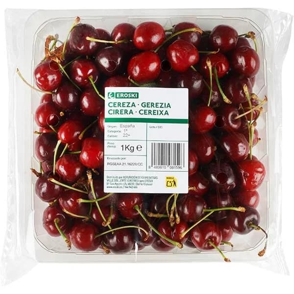 Cereza, bandeja 1 kg - 1 kg - Imagen del producto en Findit