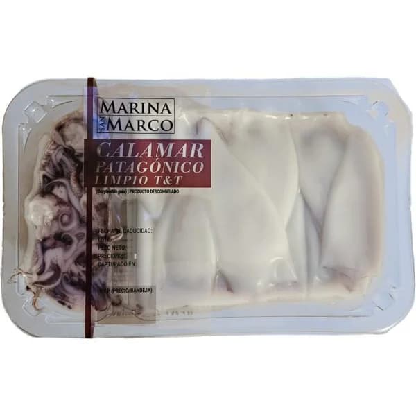 Calamar patagónico limpio SAN MARCO, bandeja 300 g - 0.3 kg - Imagen del producto en Findit