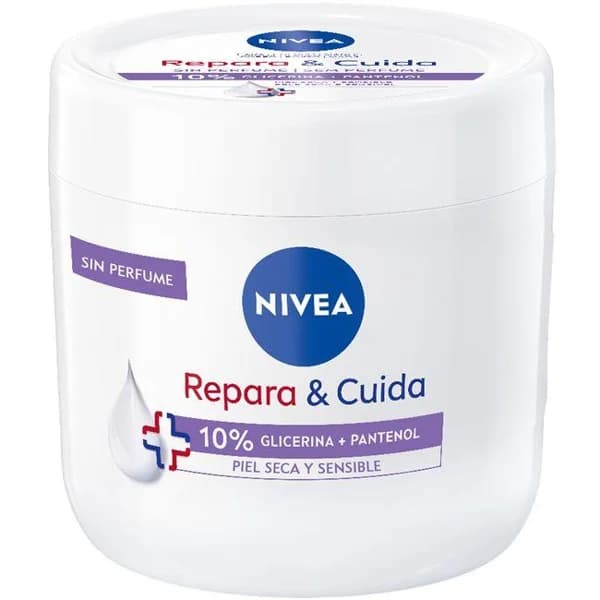 Crema corporal 10% glicerina NIVEA REPARA&CUIDA, tarro 400 ml - 0.4 l - Imagen del producto en Findit