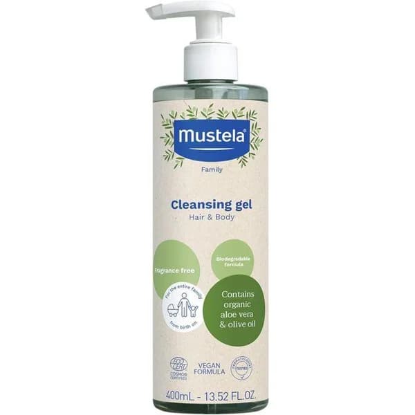 Gel-champú sin perfume MUSTELA bio, dosificador 400 ml - 0.4 l - Imagen del producto en Findit