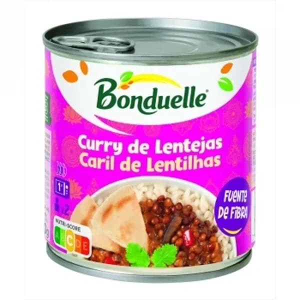 Curry de lentejas Bonduelle 400 g. - 0.4 kg - Imagen del producto en Findit