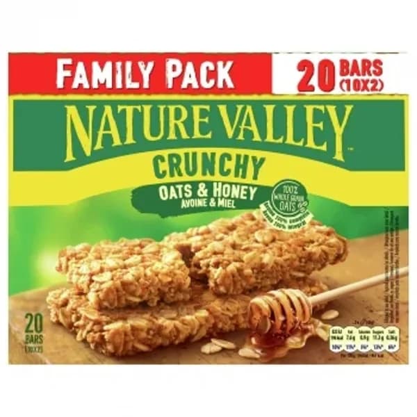 Barrita avena y miel Crunchy Oaty & Crispy Nature Valley sin lactosa 420 g. - 0.45 kg - Imagen del producto en Findit