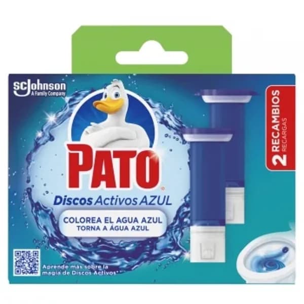 Discos wc activos azul recambio Pato 2 ud. - 1 ud - Imagen del producto en Findit