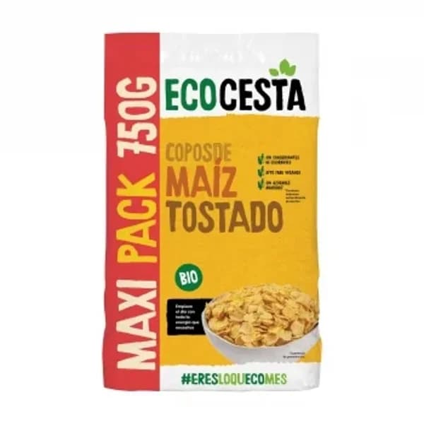 Copos de maíz tostado ecológico EcoCesta 750 g. - 0.75 kg - Imagen del producto en Findit