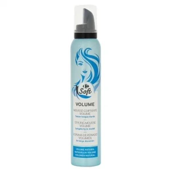 Espuma de peinado volumen de larga duración Soft Carrefour 200 ml. - 0.2 l - Imagen del producto en Findit