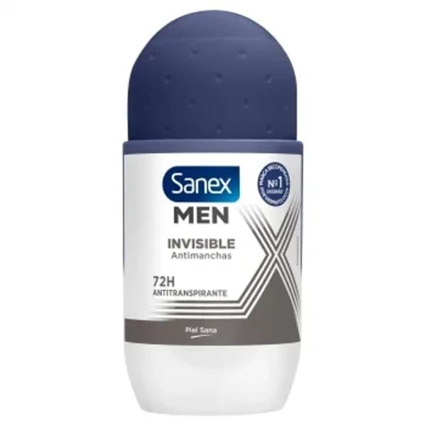 Desodorante roll-on invisible Sanex Men 50 ml. - 0.05 l - Imagen del producto en Findit