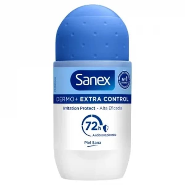 Desodorante roll-on dermo+ extra control Sanex 50 ml. - 0.05 l - Imagen del producto en Findit