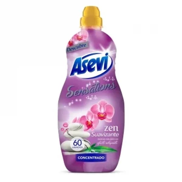 Suavizante concentrado zen Sensations Asevi 60 lavados. - 62.25 ud - Imagen del producto en Findit