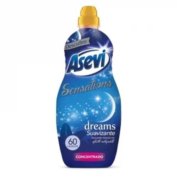 Suavizante concentrado dreams sensations Asevi 60 lavados. - 61.25 ud - Imagen del producto en Findit