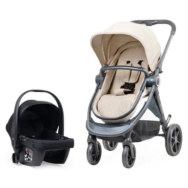 Cochecito trío convertible Happy ASALVO, color beige. - 1 ud - Imagen del producto en Findit