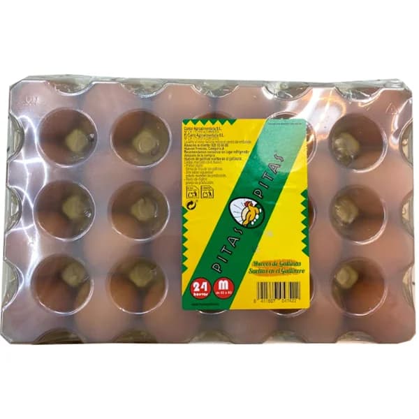PITAS Huevos de gallinas sueltas en gallinero M doc - 1 ud - Imagen del producto en Findit