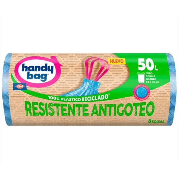 HANDY BAG Bolsa de basura antigoteo 50 l. - 1 ud - Imagen del producto en Findit