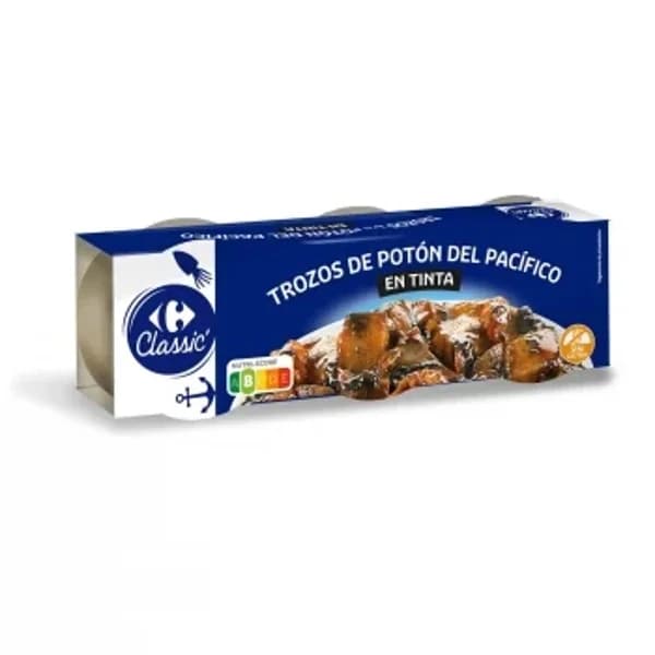 Trozos de potón en su tinta Classic Carrefour sin gluten 165 g. - 0.16 kg - Imagen del producto en Findit