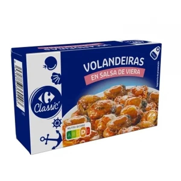 Zamburiñas en salsa marinera Classic Carrefour sin gluten 60 g. - 0.06 kg - Imagen del producto en Findit