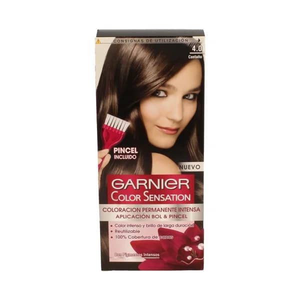 GARNIER Tinte de pelo color castaño, tono 4.0 GARNIER Color sensation. - 1 ud - Imagen del producto en Findit