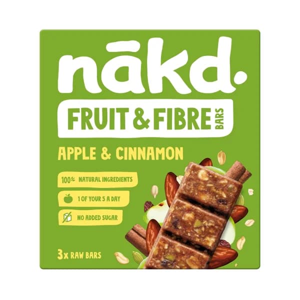 NAKD Barritas de manzana y canela 3 uds.132 gr. - 0.13 kg - Imagen del producto en Findit