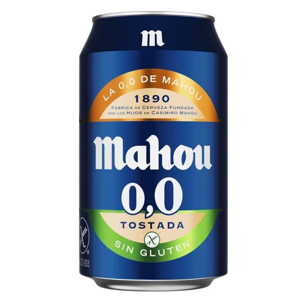 Cerveza Tostada 0,0 sin Gluten Lata 330ML - 0.23 l - Imagen del producto en Findit