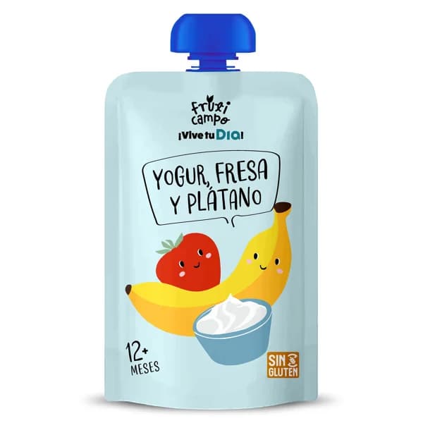 Alimento infantil lácteo con puré de fresa y plátano Fruticampo de Dia bolsa 100 g - 0.1 kg - Imagen del producto en Findit
