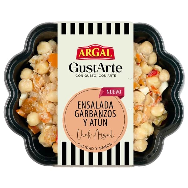 ARGAL Gustarte Ensalada de garbanzos y atún, lista para tomar 200 g. - 0.2 kg - Imagen del producto en Findit