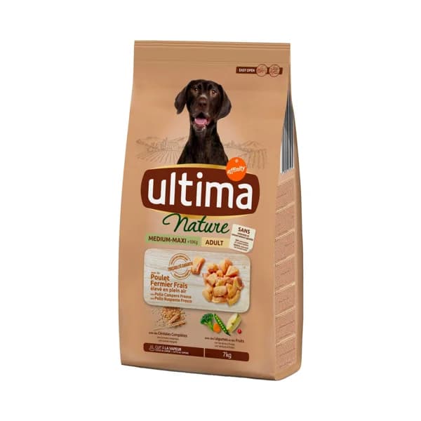 ULTIMA Comida para perro adulto sabor a pollo Medium.-Maxi ULTIMA NATURE bolsa 7 kg. - 7 kg - Imagen del producto en Findit