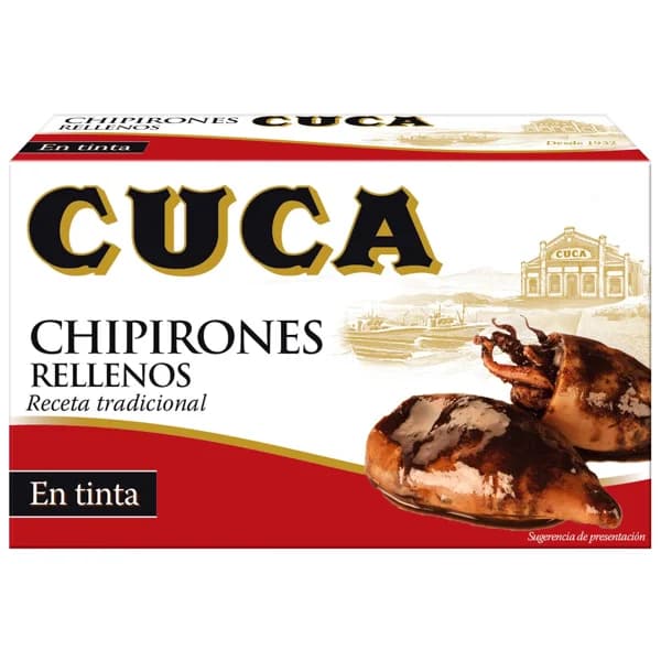 CUCA Chipirones rellenos en tinta 72 g. - 0.07 kg - Imagen del producto en Findit
