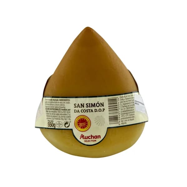AUCHAN Queso D.O.P. San Simón de Costa 550 g. Producto Alcampo - 0.55 kg - Imagen del producto en Findit