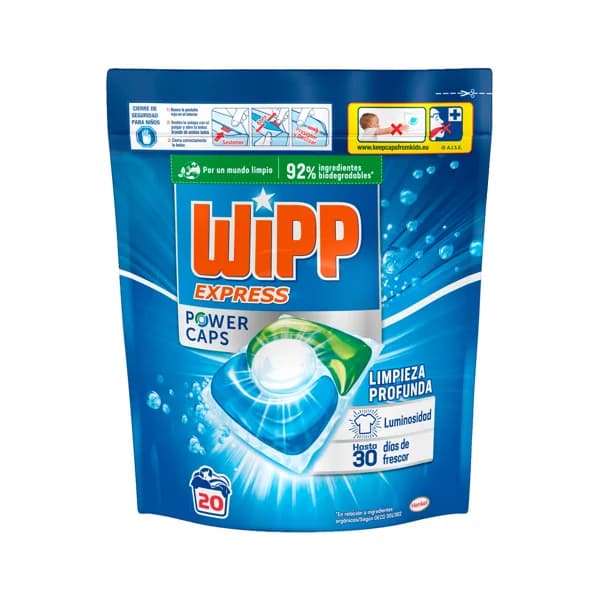 WIPP Power Detergente en cápsulas 22 ds. - 1 ud - Imagen del producto en Findit