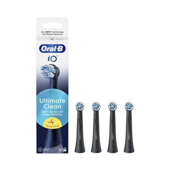 ORAL-B Io ultimate clean Pack de 4 recambios de cepillo de dientes eléctrico Braun. - 1 ud - Imagen del producto en Findit