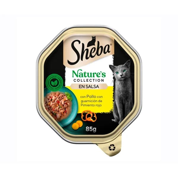 SHEBA Alimento de gato húmedo en tarrina sabor pollo 85 gr. - 0.09 kg - Imagen del producto en Findit