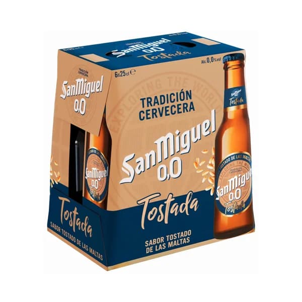 SAN MIGUEL Cerveza 0.0 % tostado - 1.5 l - Imagen del producto en Findit