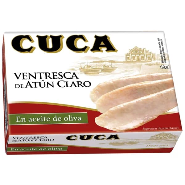 CUCA Ventresca de atún claro con aceite de oliva 82 g. - 0.08 kg - Imagen del producto en Findit