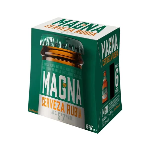 SAN MIGUEL Cervezas Golden Lager pack 6 uds. x 25 cl - 1.5 l - Imagen del producto en Findit